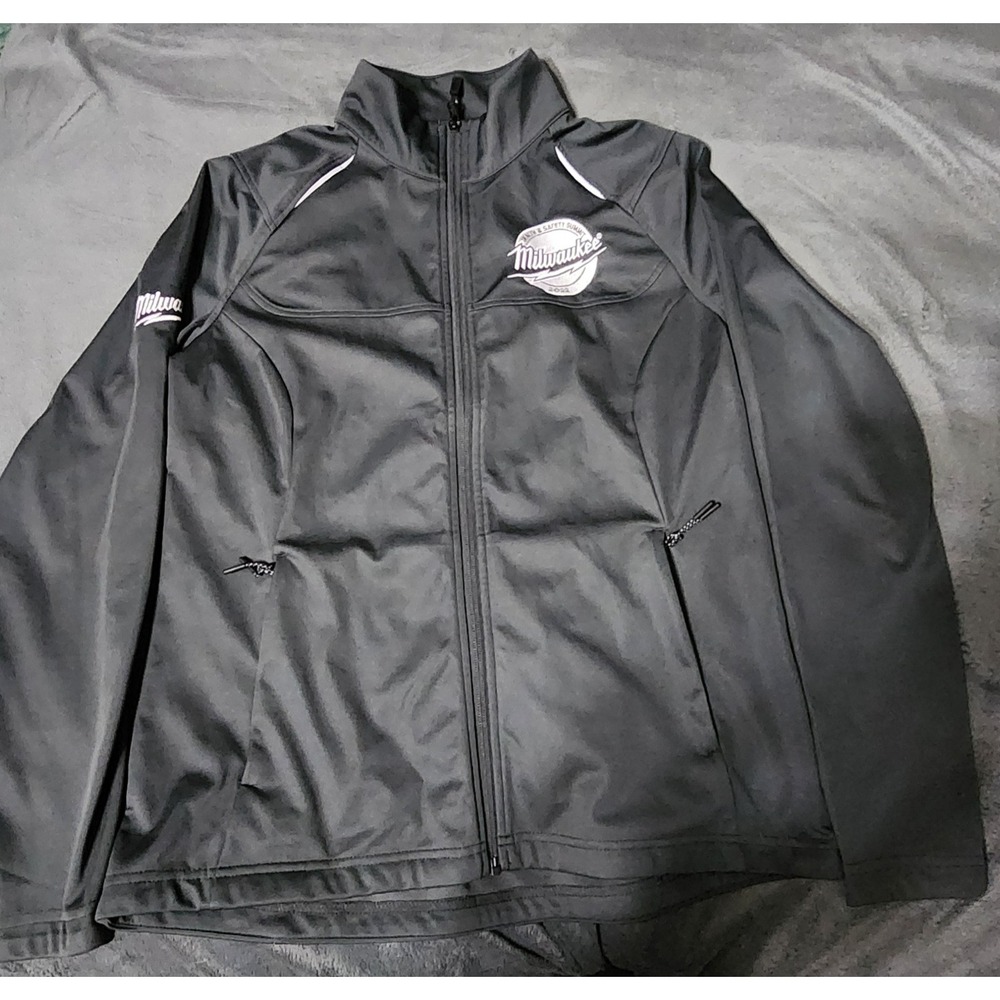 Stormtech Softshell Jacket  Milwaukee Logo Charcoal Gray Size Medium